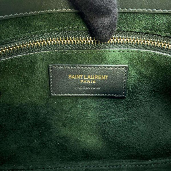 9441330 13 Saint Laurent Paris Le Cassette Shoulder Bag Green