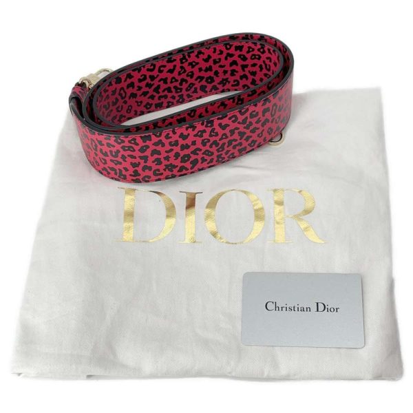 9441385 16 Christian Dior Leapord 2 Way Lady Hand Bag PinkBlack