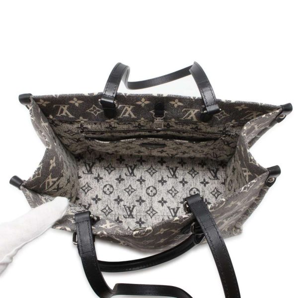 9441408 06 Louis Vuitton On the Go MM Tote Bag Denim Gray