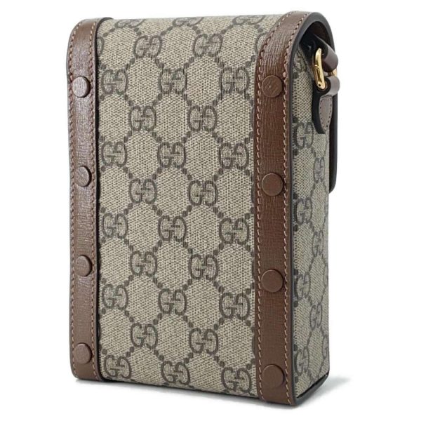 9448353 02 Gucci Horsebit 1955 Shoulder Bag BeigeBrown