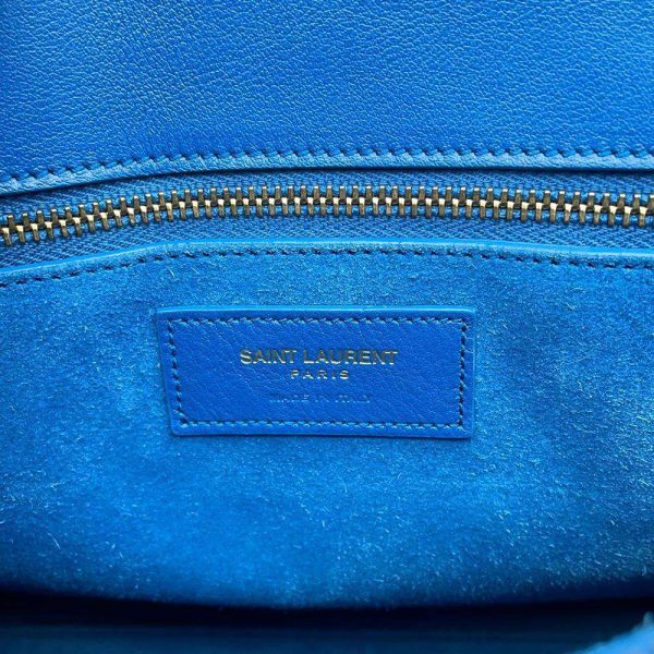 9450660 14 Saint Laurent Paris Sac Jour 2way Shoulder Bag Blue