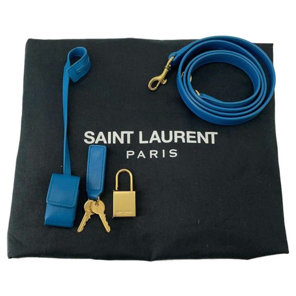 9450660 15 Saint Laurent Paris Sac Jour 2way Shoulder Bag Blue