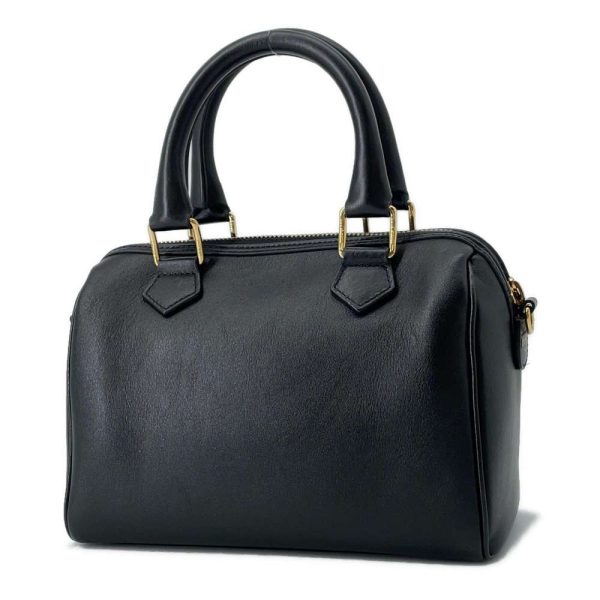 9451346 02 Celine Triomphe Boston Cuile 2way Handbag Black