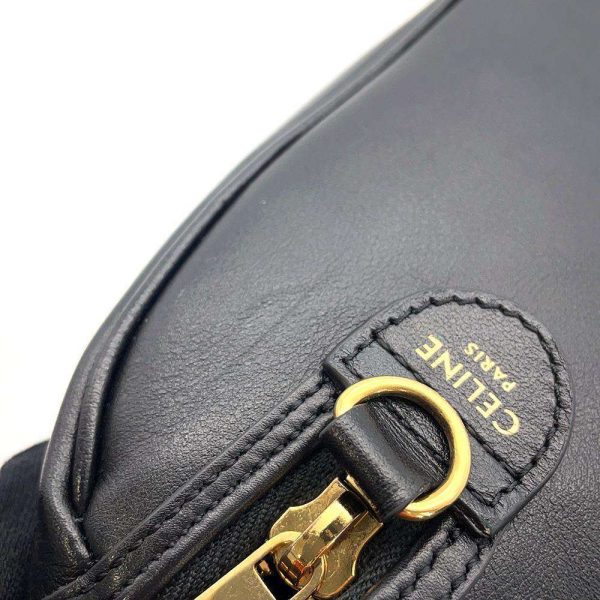 9451346 07 Celine Triomphe Boston Cuile 2way Handbag Black