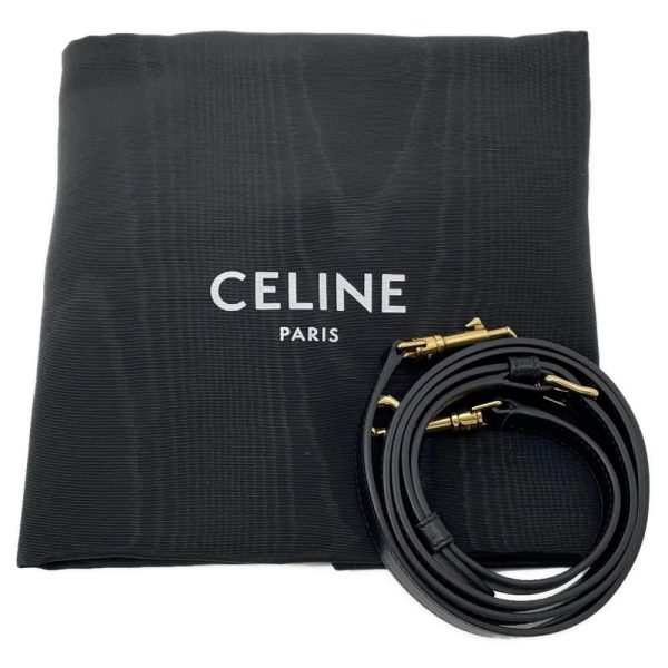 9451346 14 Celine Triomphe Boston Cuile 2way Handbag Black