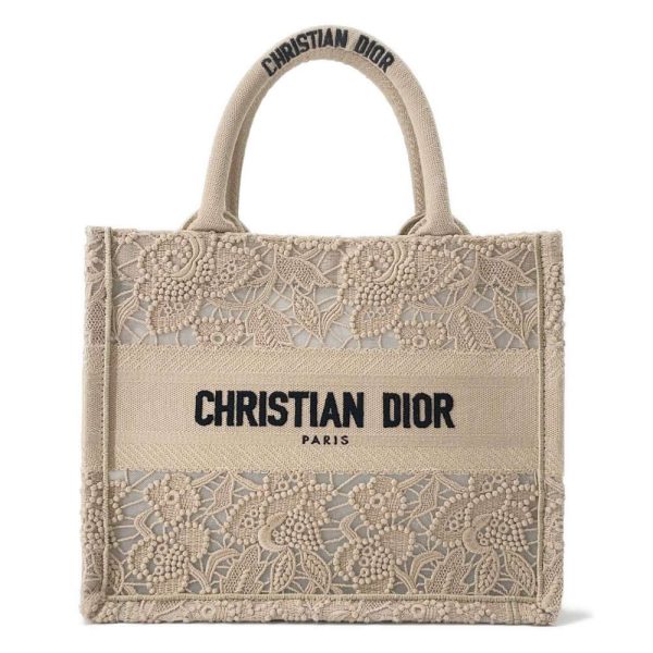 9456044 01 Christian Dior Small Lace Tote Handbag