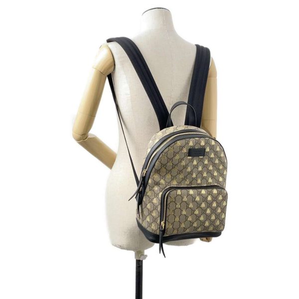 9457447 04 Gucci Bee Backpack BeigeBlack