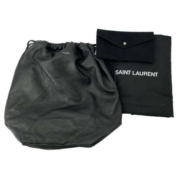 9461055 14 Saint Laurent Paris Teddy Drawstring Tote Bag Black