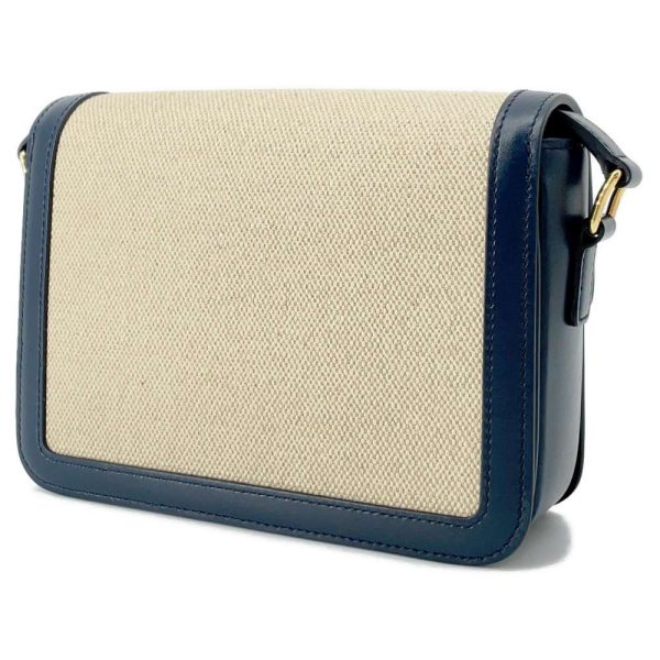 9462410 02 Celine Teen Triomphe Shoulder Bag Navy Beige