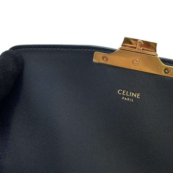 9462410 08 Celine Teen Triomphe Shoulder Bag Navy Beige