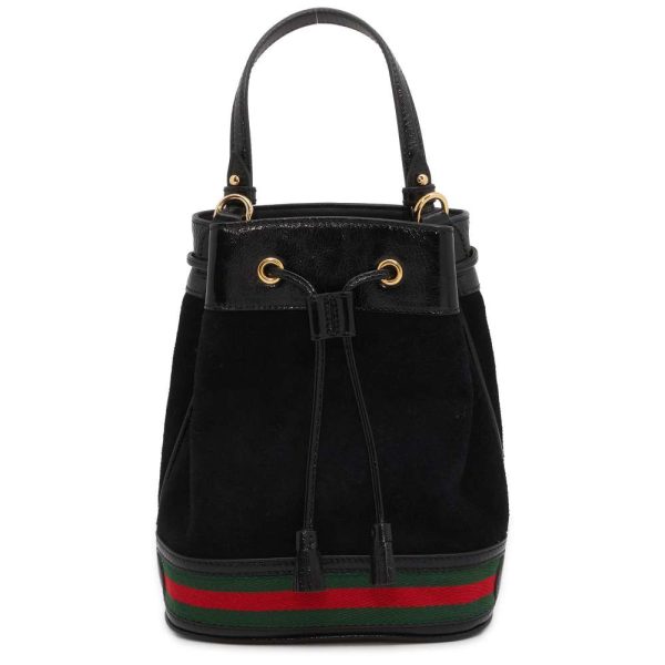 9462540 01 Gucci GG Supreme Ophidia 2way Bucket Handbag black