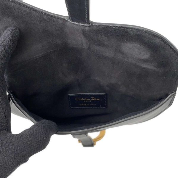 9462632 05 Christian Dior Waist Saddle Bag Black