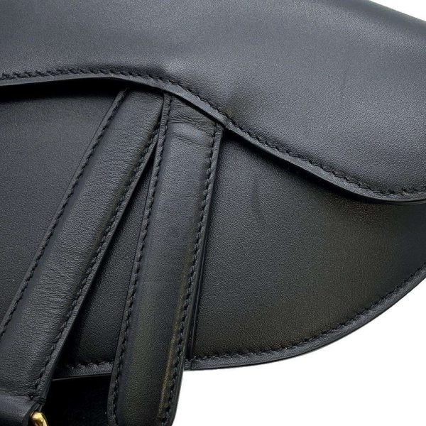 9462632 06 Christian Dior Waist Saddle Bag Black