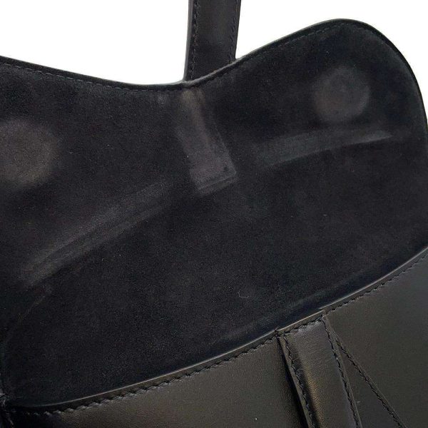 9462632 09 Christian Dior Waist Saddle Bag Black