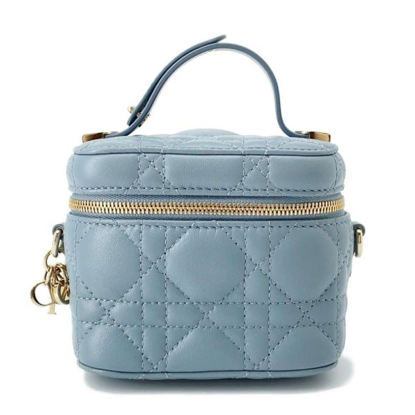 9462731 01 Dior Cannage Vanity 2way Shoulder Bag Blue