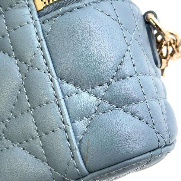 9462731 09 Dior Cannage Vanity 2way Shoulder Bag Blue