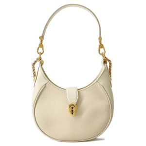 9462830 01 BVLGARI Serpenti 2way Shoulder Bag Ivory