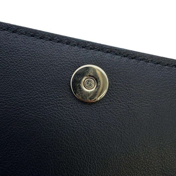 9462991 06 BVLGARI Logo Infinitum Long Wallet Black