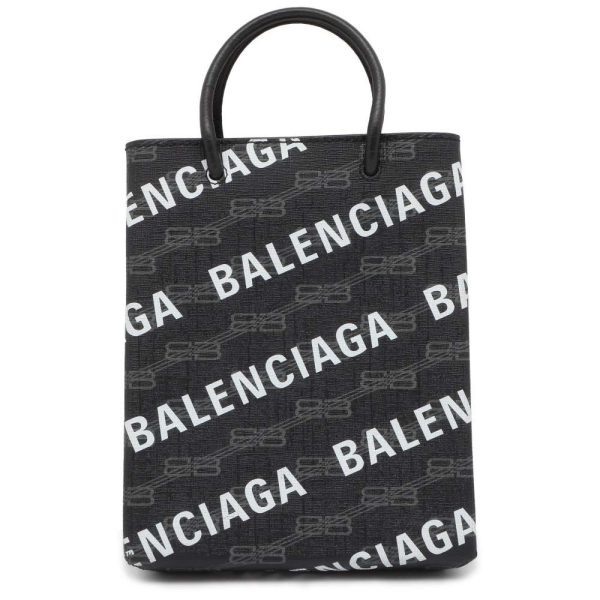 9463400 01 Balenciaga Large Shopping 2way Shoulder Bag Black