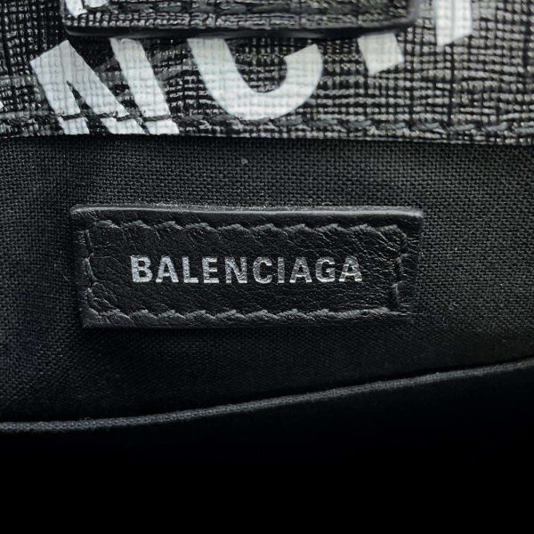 9463400 13 Balenciaga Large Shopping 2way Shoulder Bag Black