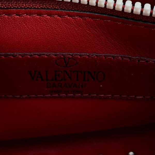 9463493 17 Valentino Rockstud Spike 2way Chain Shoulder Bag Red White