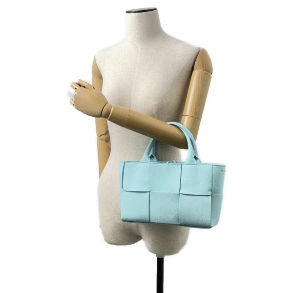 9463714 04 Bottega Veneta Arco Intrecciato 2way Intre Tote Bag Light Blue