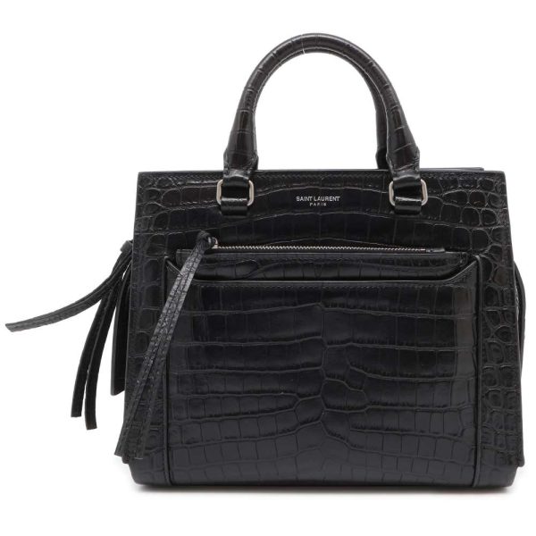 9463745 01 Saint Laurent Paris Eastside Small Embossed 2way Handbag Black