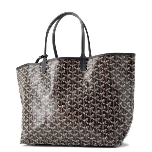 9463752 02 Goyard Saint Louis PM tote bag Black Brown