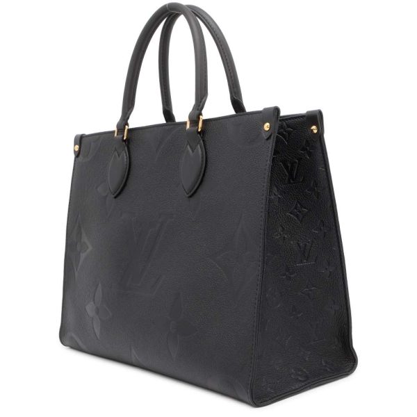 9465114 02 Louis Vuitton On the Go MM Tote Shoulder Bag Black