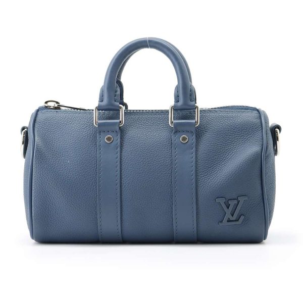 9465398 01 Louis Vuitton Keepall XS Handbag Aerogram Leather Charcol