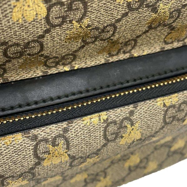 9473478 08 Gucci GG Supreme Backpack Black