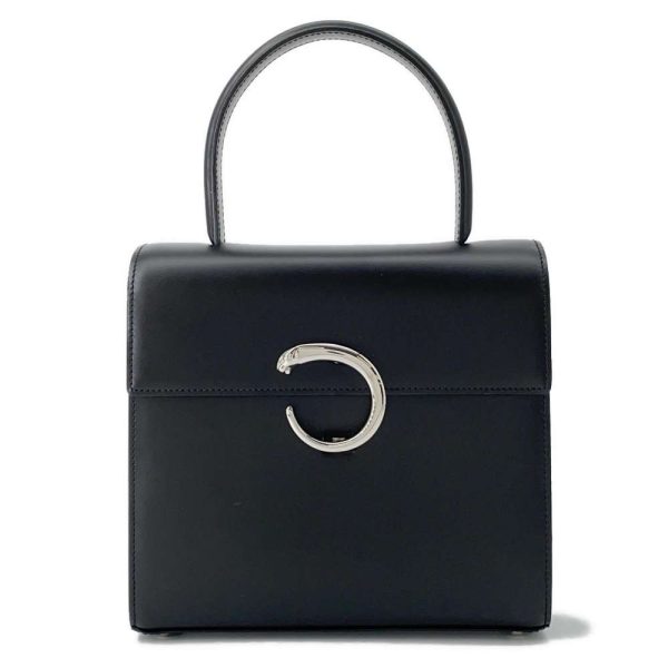 9473935 01 Cartier Panthere Cartier 2way Shoulder Bag Black