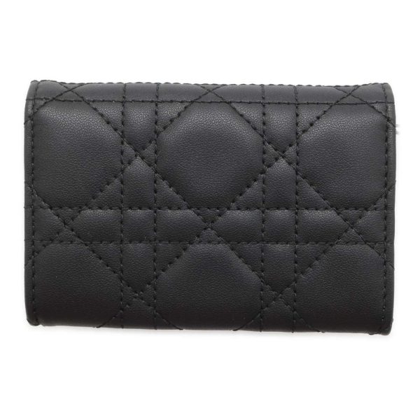 9482920 03 Christian Dior Glycine Cannage Bifold Compact Wallet Black