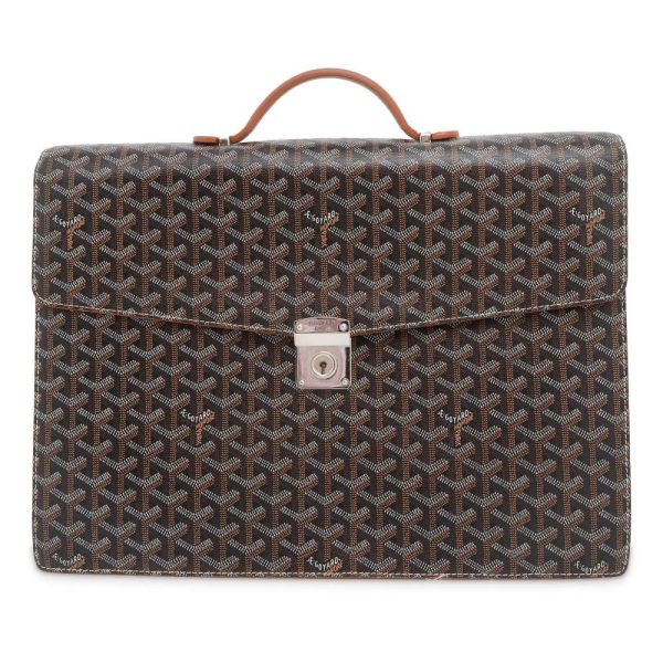 9484900 01 Goyard Briefcase Bag Black Brown