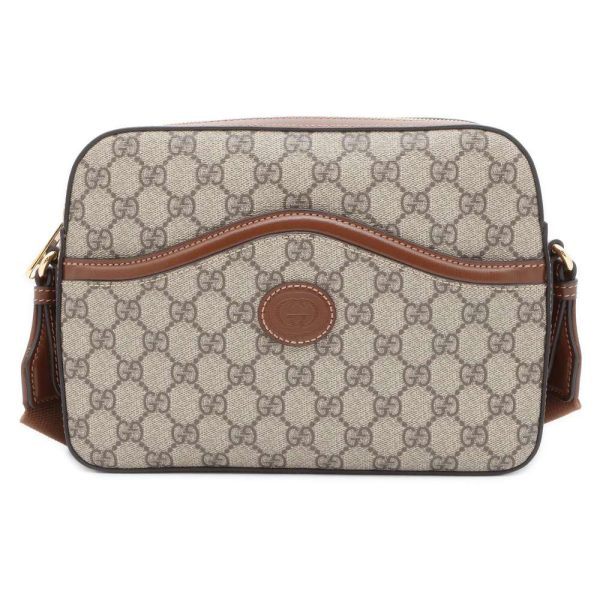 9497528 01 Gucci GG Supreme Interlocking G Shoulder Bag beige