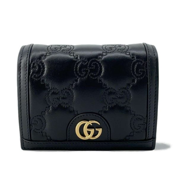 9499126 01 Gucci GG Matelasse 2way Shoulder Bag Black