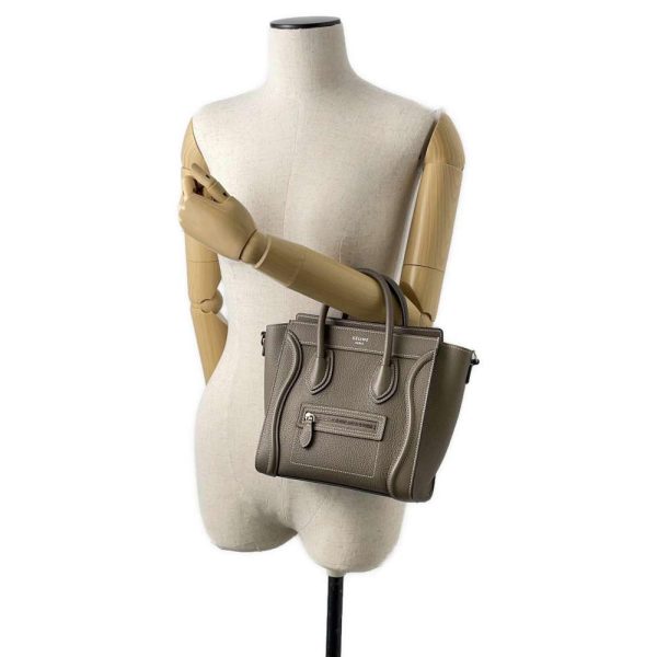 9499867 04 Celine Nano 2way Shoulder Bag Beige