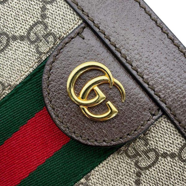 9502826 11 Gucci Ophidia Chain Shoulder Bag BeigeBrown