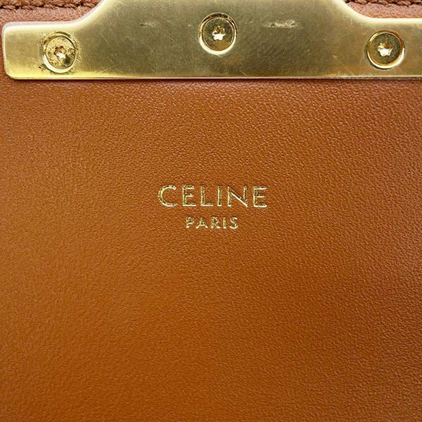 9502864 12 Celine Triomphe Shoulder Bag White