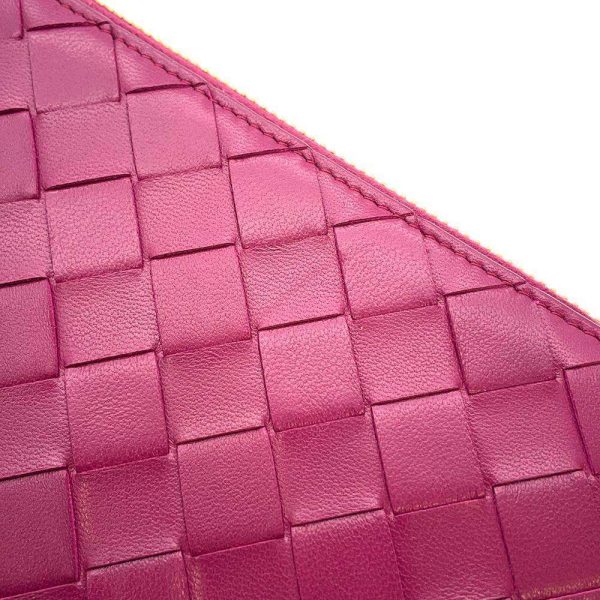 9503113 05 Bottega Veneta Intrecciato Zip Around Long Wallet Purple