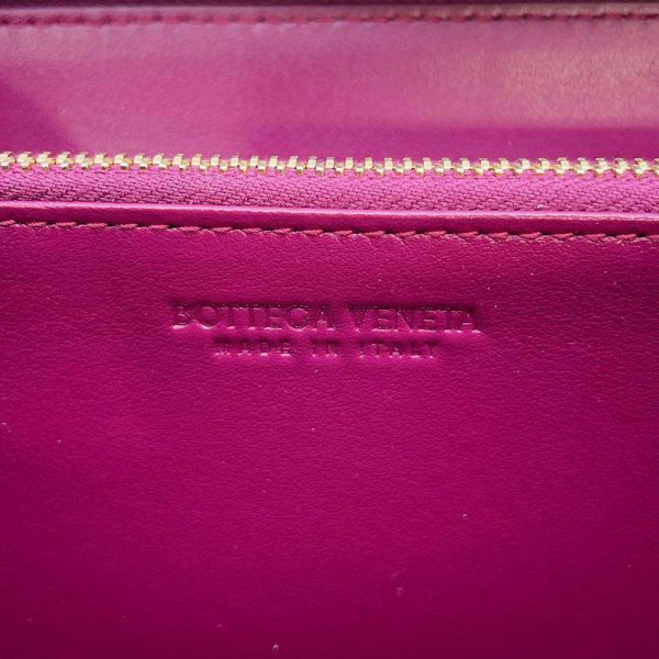 9503113 09 Bottega Veneta Intrecciato Zip Around Long Wallet Purple