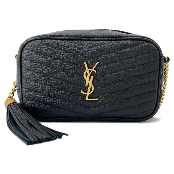 9503311 01 Saint Laurent Paris Chain Shoulder Bag Black