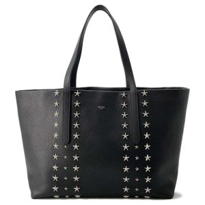 9503328 01 Jimmy Choo Pimlico Star Studded Tote Bag Black