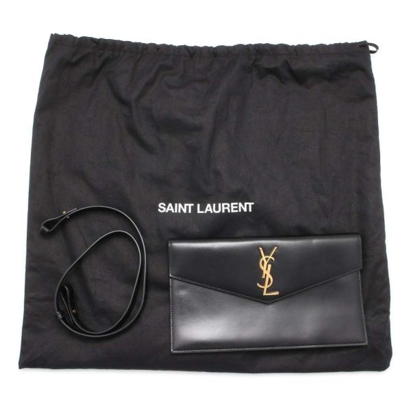 9510050 17 Yves Saint Laurent Uptown PARIS 2way Shoulder Bag Black