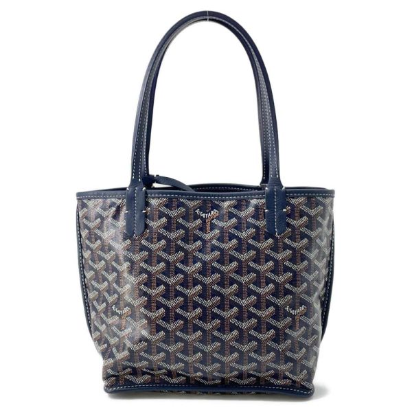 9511088 01 Goyard Ange Mini Reversible Handbag Navy