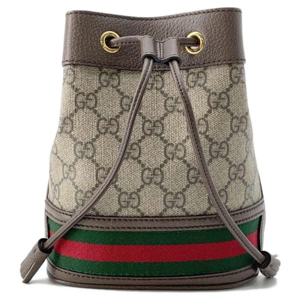 9512962 01 Gucci GG Supreme Ophidia Drawstring Bucket Shoulder Bag