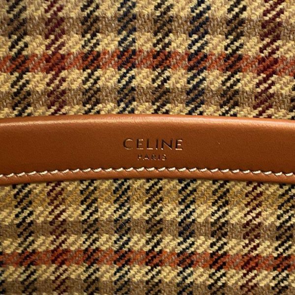 9513075 08 Celine Tote Bag Hippo Tice Large Check