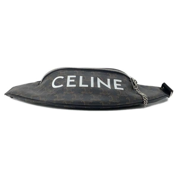 9516533 03 Celine Triomphe Bum Body Bag Black