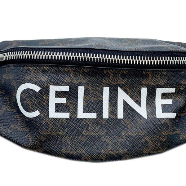 9516533 07 Celine Triomphe Bum Body Bag Black