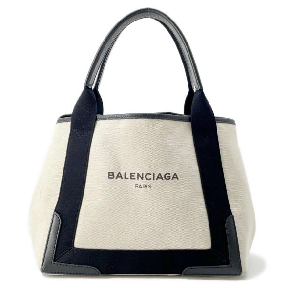 9521704 01 Balenciaga Cabas S Tote Bag Black White